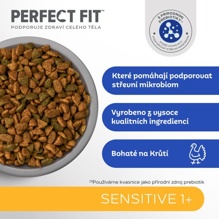 PERFECT FIT granule pre mačky Sensitive s morčacím mäsom 750 g
