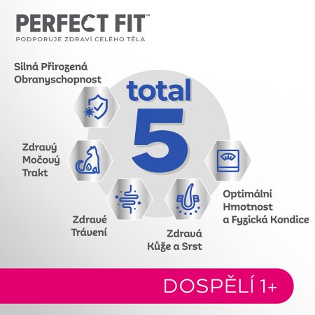 PERFECT FIT granule pre mačky Adult s lososom 750 g