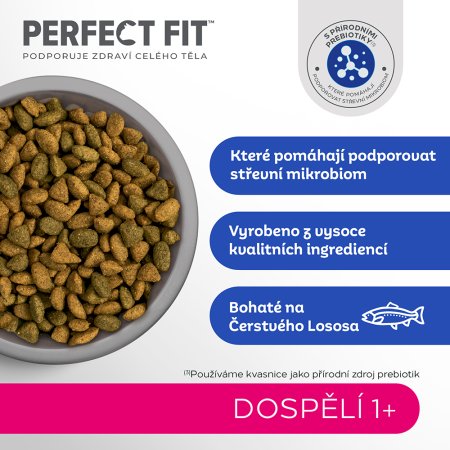 PERFECT FIT granule pre mačky Adult s lososom 750 g