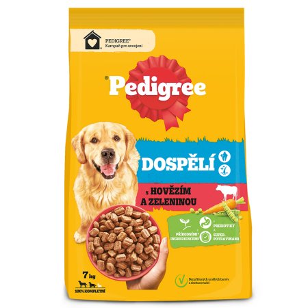 Pedigree granule M/L Adult hovädzie so zeleninou 7 kg