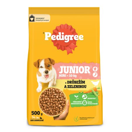 Pedigree granule Mini Junior hydinová so zeleninou 500 g