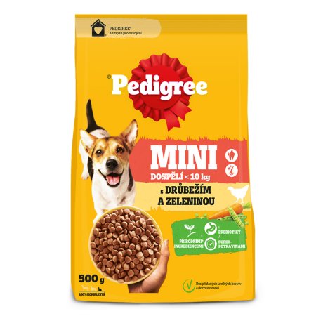 Pedigree granule Mini Adult hydinové so zeleninou 500 g