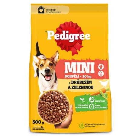 Pedigree granule Mini Adult hydinové so zeleninou 500 g