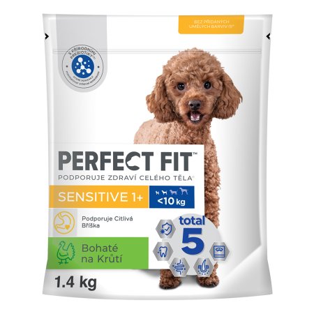 PERFECT FIT pre psov Adult Sensitive morčacie XS/S 1,4 kg