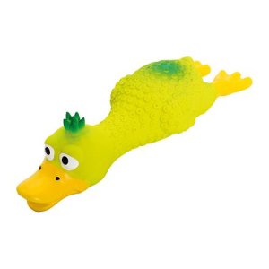 Ošklbaná kačica s čuprinou, ležiaca, so zvukom, 18 cm, zelená, HipHop