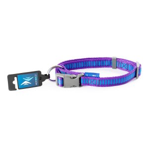PROFIZOO Obojok popruh REBRÍK (25mm x 40-66cm) fialová