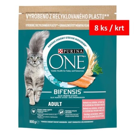 Purina One Bifensis Adult s lososom a celozrnnými obilninami 800 g