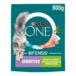 Purina One Bifensis Sensitive s morkou a ryžou 800 g
