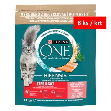 Purina One Bifensis Sterilcat s lososom a pšenicou 800 g