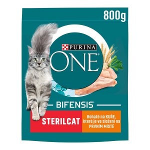 Purina One Bifensis Sterilcat s kuraťom a pšenicou 800 g