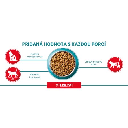 Purina One Bifensis Sterilcat s kuraťom a pšenicou 800 g