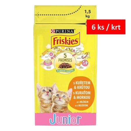 Friskies Junior kura so zeleninou a mliekom 1,5 kg