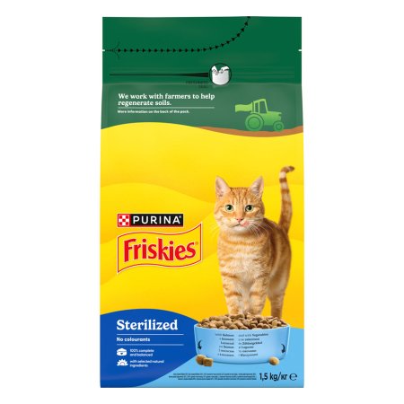 Friskies Sterile Cats losos so zeleninou 1,5 kg