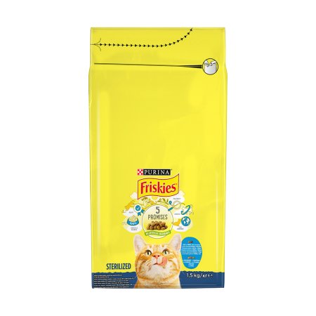 Friskies Sterile Cats losos so zeleninou 1,5 kg