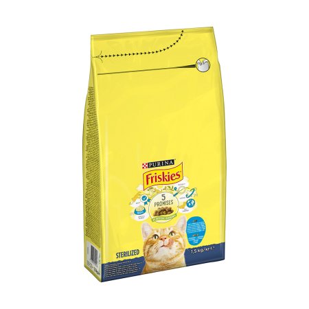 Friskies Sterile Cats losos so zeleninou 1,5 kg