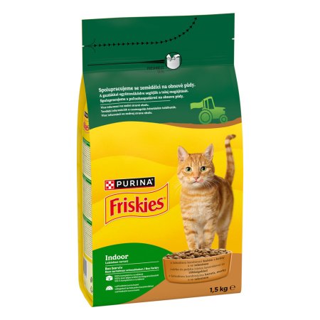 Friskies Indoor Cats kura so zeleninou 1,5 kg