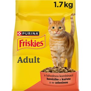 Friskies s hovädzím, kuraťom a pridanou zeleninou 1,7 kg