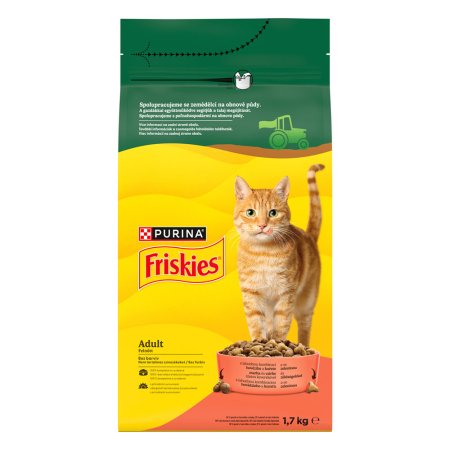 Friskies s hovädzím, kuraťom a pridanou zeleninou 1,7 kg