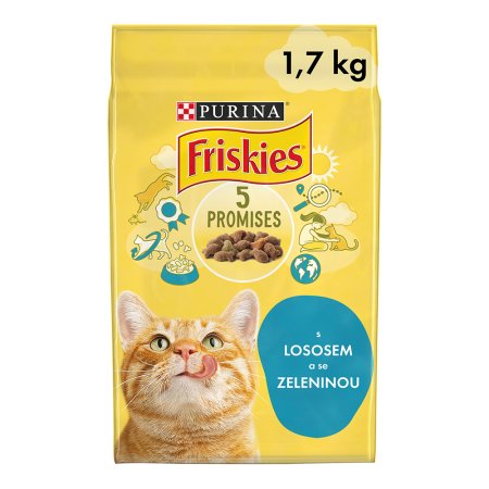 Friskies s lososom a pridanou zeleninou 1,7 kg