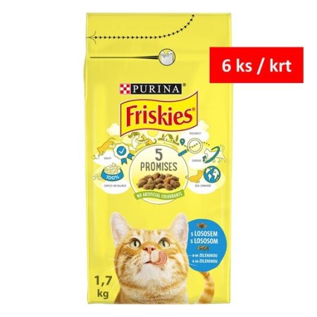 Friskies s lososom a pridanou zeleninou 1,7 kg