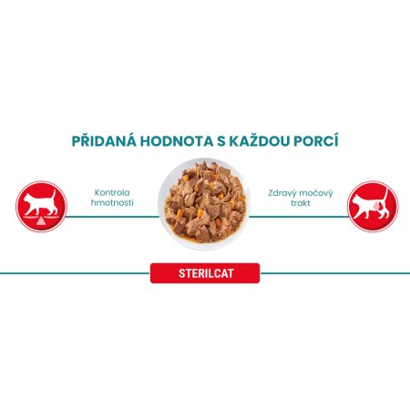 Purina One Multipack Sterilcat minifiletky s morkou a zelenými fazuľkami s lososom a mrkvou v šťave 4 x 85 g