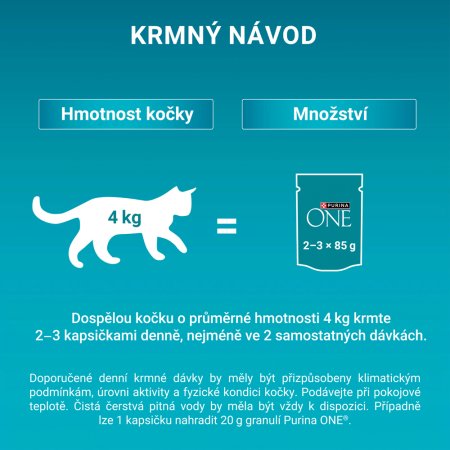 Purina One Multipack Indoor minifiletky s tuniakom a zelenými fazuľkami s teľacím a mrkvou v šťave 4 x 85 g