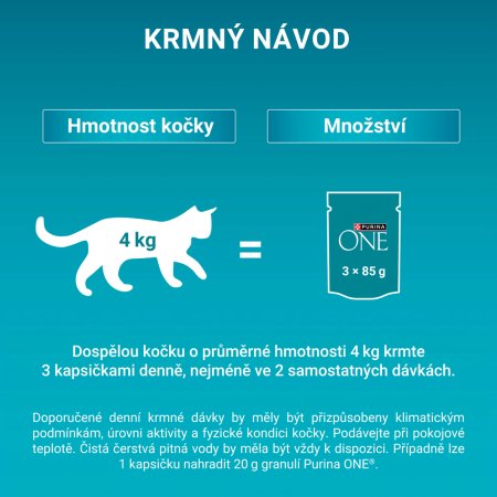 Purina One Multipack Difficult Appetite minifiletky s kuraťom a hovädzím s morkou a kačicou v šťave 4 x 85 g