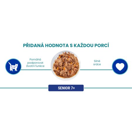 Purina One Multipack Senior minifiletky hovädzie s mrkvou 4 x 85 g