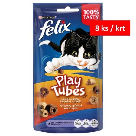 Felix Play Tubes s príchuťou kurčaťa a pečene 50 g 