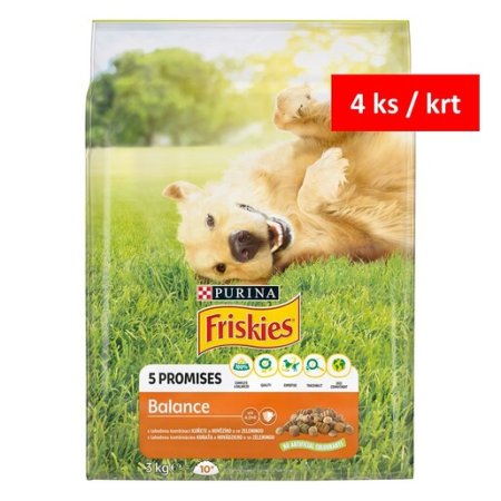 Friskies Balance s kuraťom a zeleninou 3 kg 