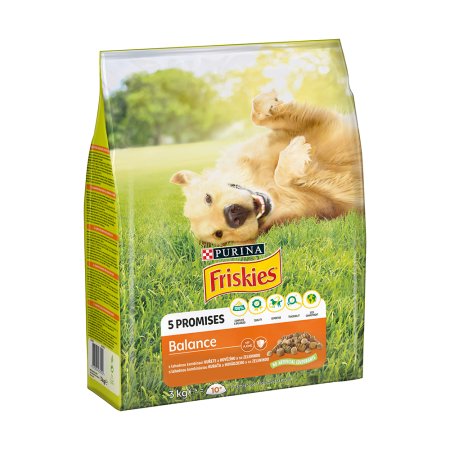 Friskies Balance s kuraťom a zeleninou 3 kg 