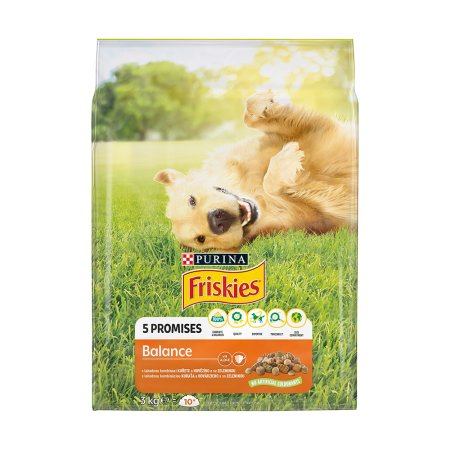 Friskies Balance s kuraťom a zeleninou 3 kg 