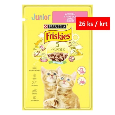 Friskies Kapsička Junior s kuraťom 26 x 85 g