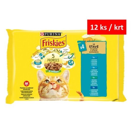 Friskies Multipack losos tuniak treska sardinky 4 x 85 g