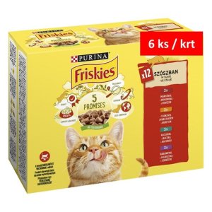 Friskies Multipack kura hovädzia jahňacia kačica v šťave 12 x 85 g 
