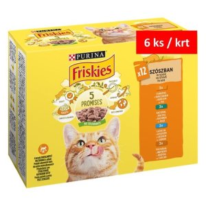 Friskies Multipack kurča kačica losos morka v šťave 12 x 85 g
