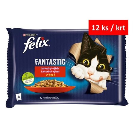 Felix Fantastic Multipack s králikom a jahňacím v želé 4 x 85 g