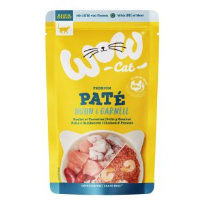 WOW Cat sáček Paté Kurča s krevetami Adult 125g