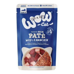 WOW Cat vrecko Paté Zverina a Králik Senior 125g