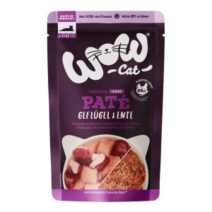 WOW Cat vrecko Paté Hydina a Kačica Senior 125g