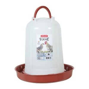 Žľab pitný pre hydinu 5l červená Zolux