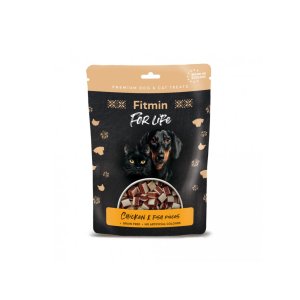 Fitmin dog For Life treat kuřecie & fish pieces 70 g