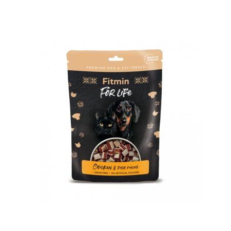 Fitmin dog For Life treat kuracie & fish pieces 70 g