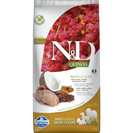 N&D Quinoa DOG Skin&Coat Quail Adult M/L 2,5kg