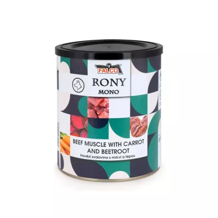 RONY MONO hovězí svalovina s mrkví a řepou 800g