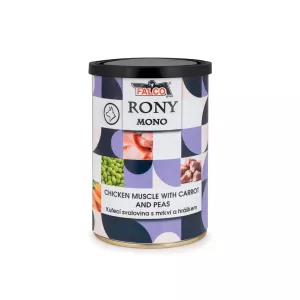 RONY MONO kuřecí svalovina s mrkví a hráškem 400g