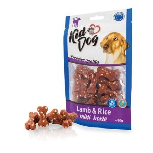 KIDDOG jahňacie mäso s ryžou MINI kocky 80 g