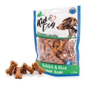KIDDOG králičie mäso s ryžou MINI kocky 250 g
