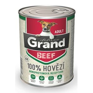 GRAND deluxe 100% Hovädzie Adult 400 g