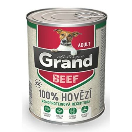 GRAND deluxe 100% Hovädzie Adult 400 g